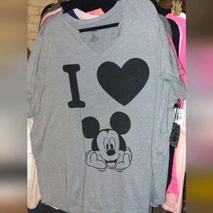 Torrid I Heart Mickey Notch Top